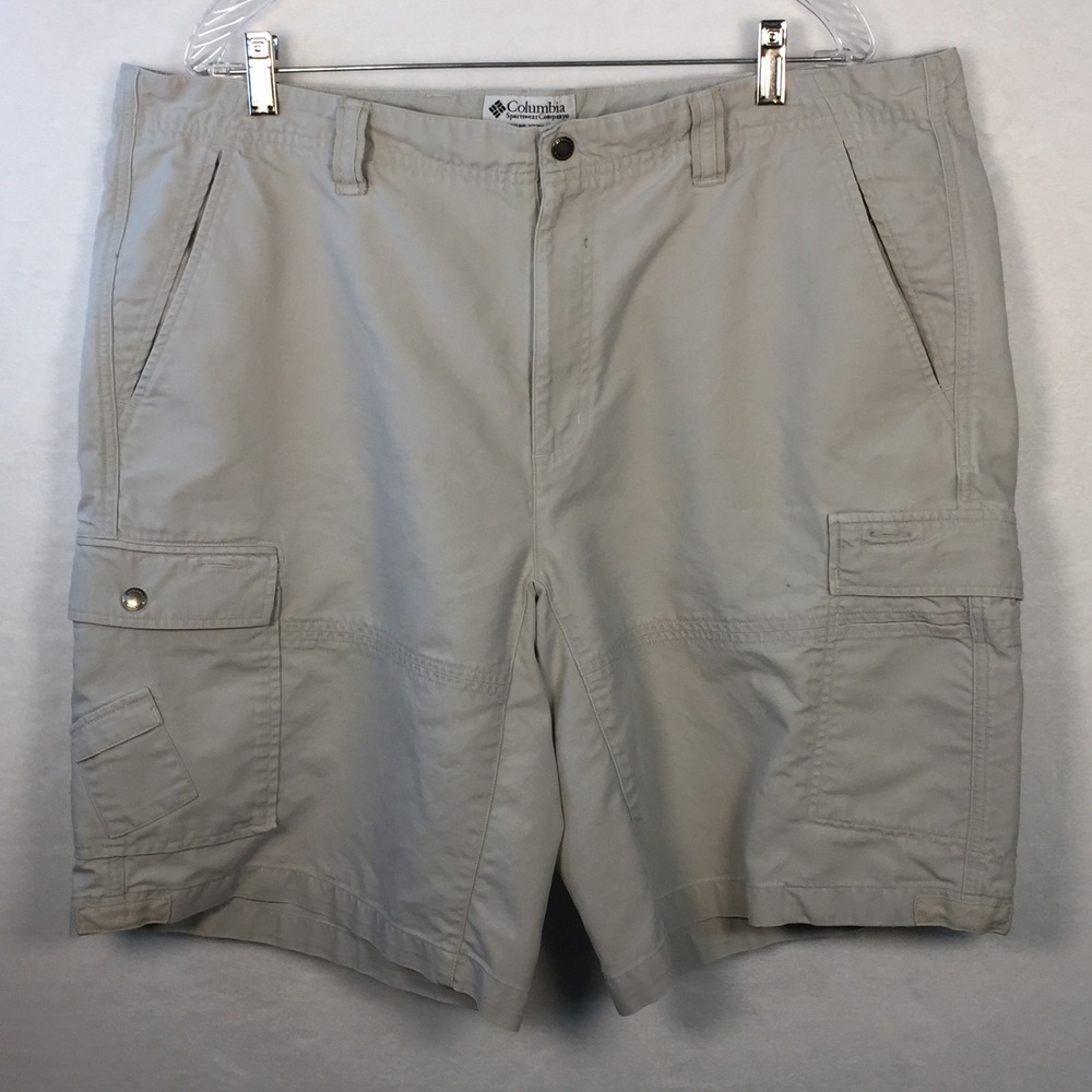 Columbia Cargo Shorts Mens 40 Casual Outdoor Hiking Travel Utility Fishing Lake - Picture 1 of 13